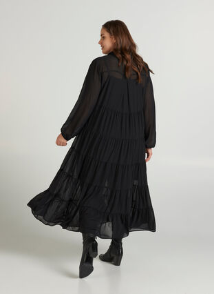 Maxi kjole, Black, Model image number 1