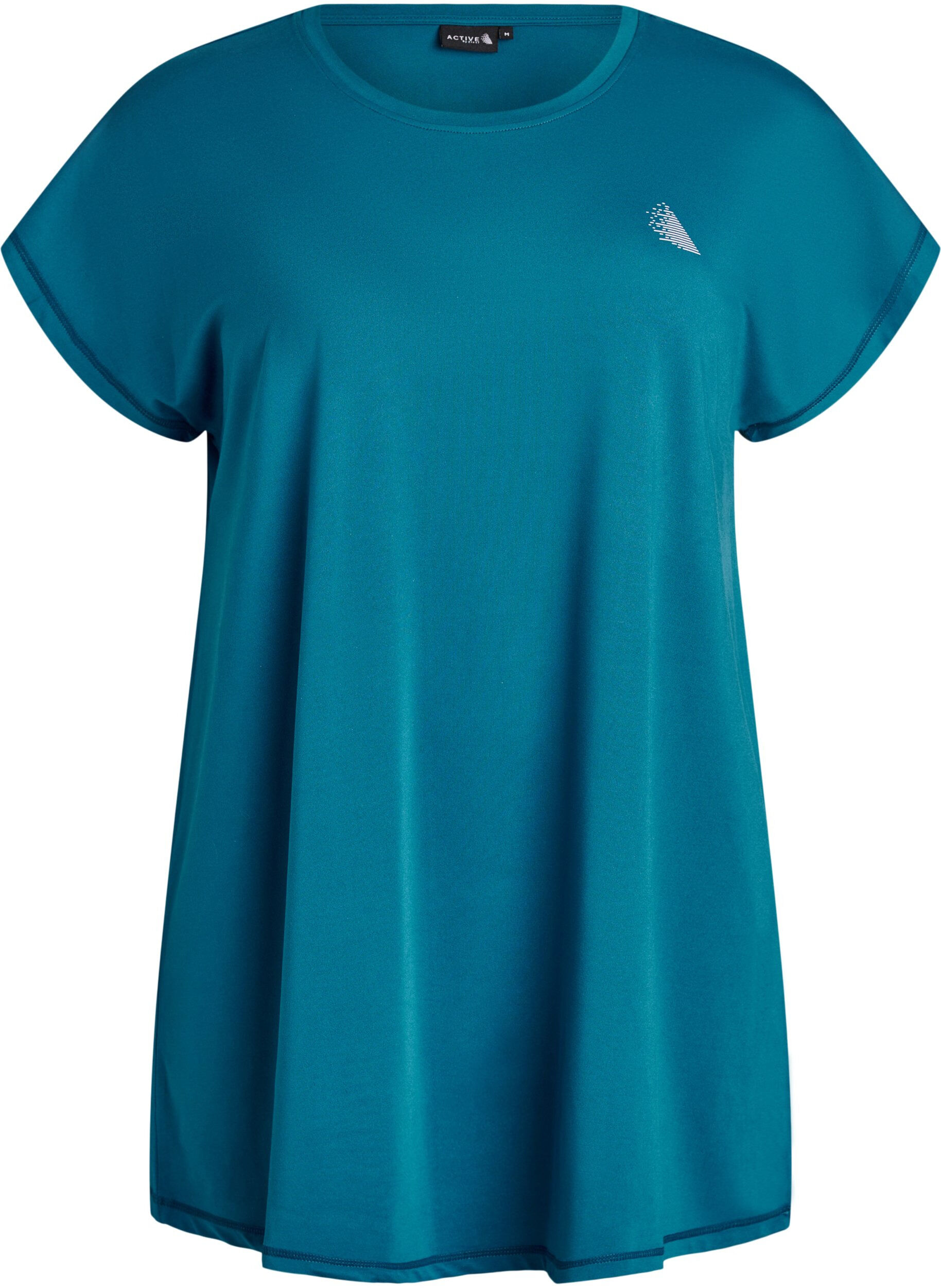 ZizzifashionLong workout T-shirt, Petrol, Packshot image number 0