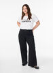 T-shirt with motif, White, Model image number 1