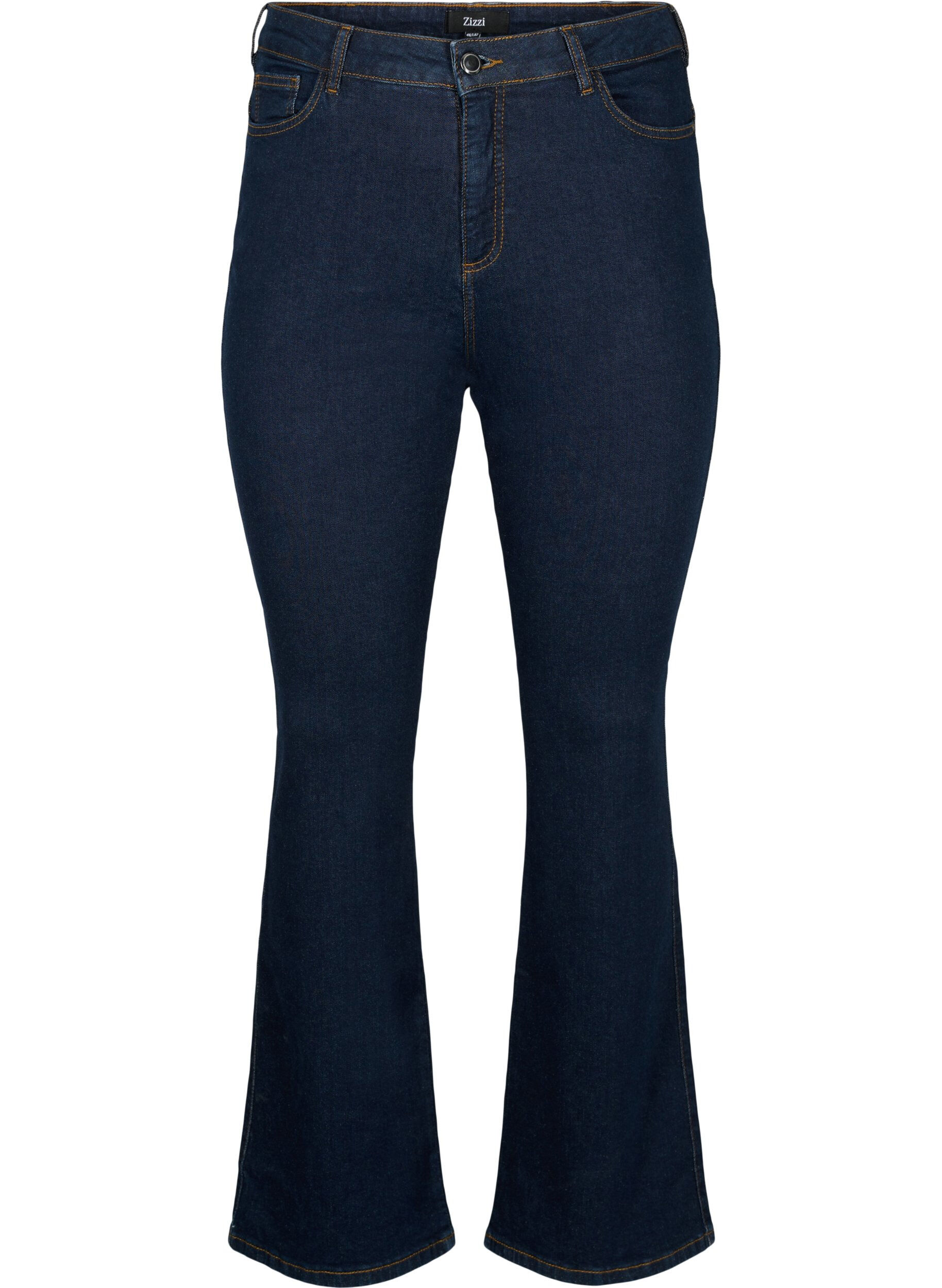 Zizzifashion High-waisted Ellen bootcut jeans, Blue, Packshot image number 0