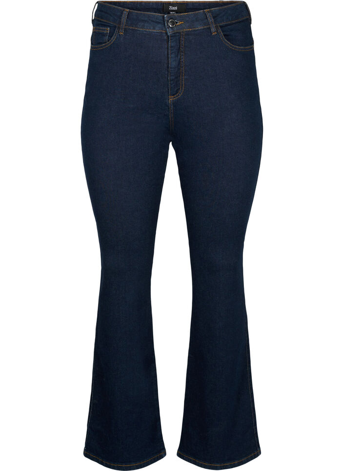 High-waisted Ellen bootcut jeans, Blue, Packshot image number 0