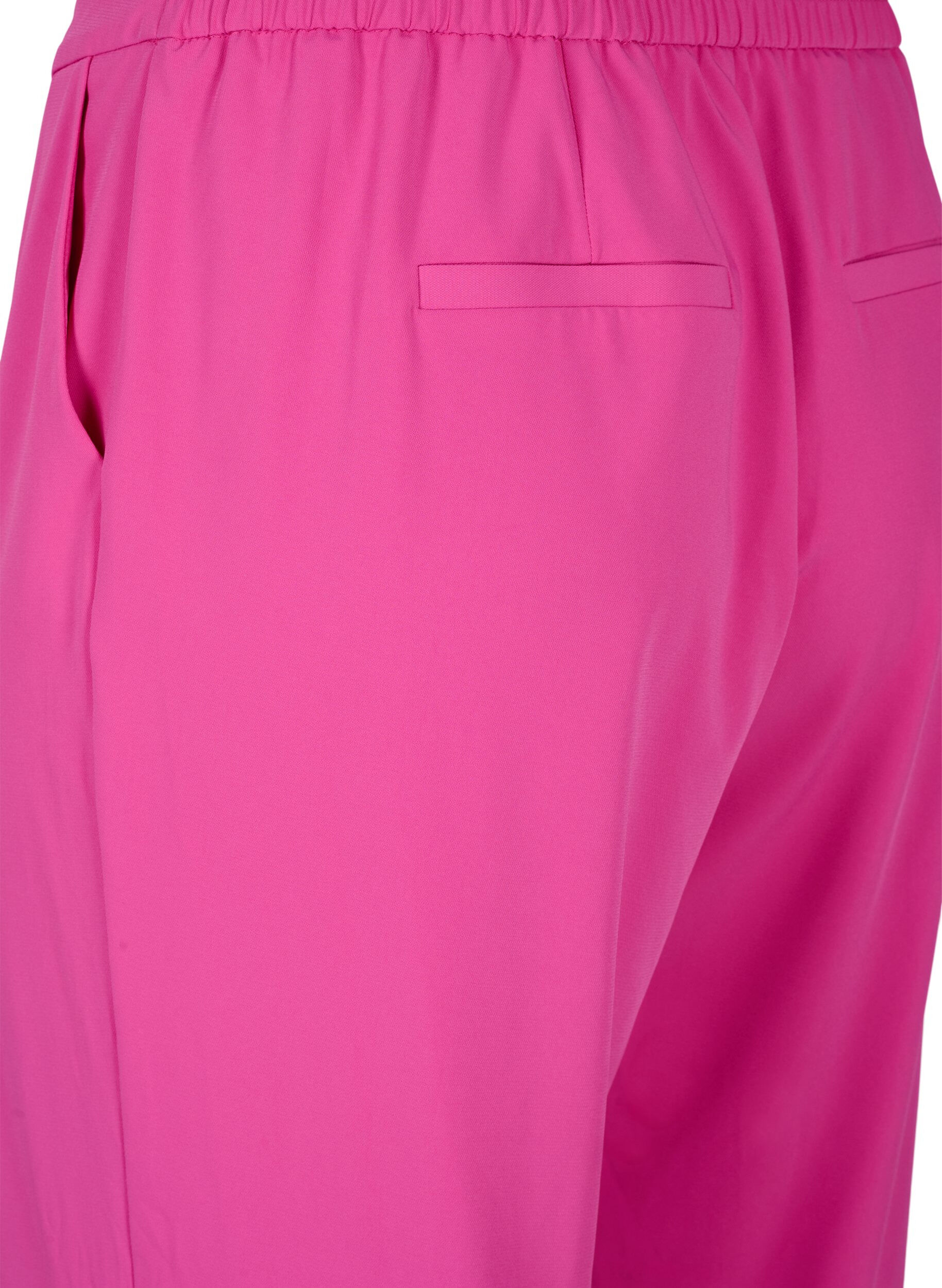 Zizzifashion Classic trousers with pockets, Festival Fuchsia, Packshot image number 3