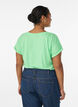 Short sleeve cotton blend T-shirt, Green, Model image number 2