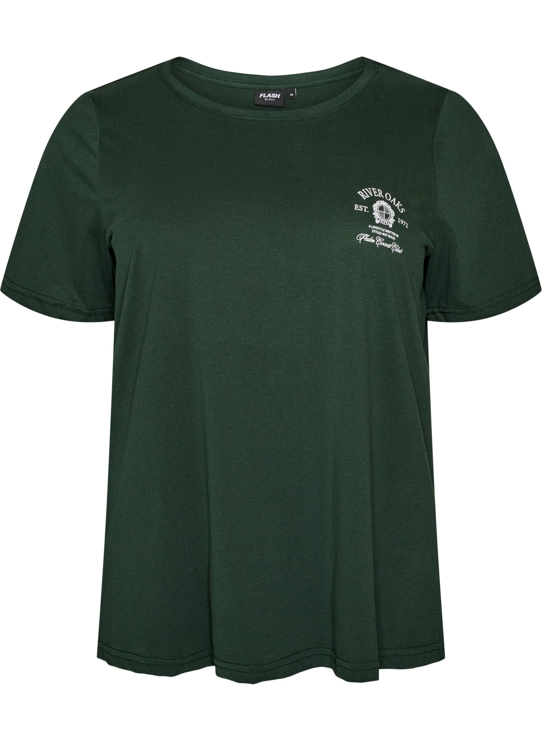 ZizzifashionT-shirt with motif, Green, Packshot image number 0