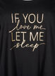 Short-sleeved nightgown in organic cotton, Black, Packshot image number 2