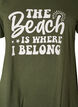 T-shirt with a round neck and A-line shape, Green, Packshot image number 2
