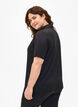 Polo T-shirt with v-neck, Black, Model image number 1