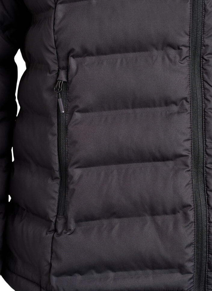 Water-repellent lightweight jacket with hood, Black, Packshot image number 3