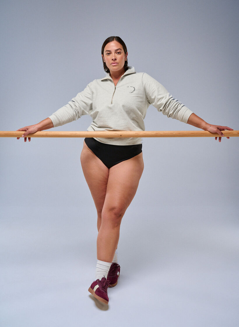 2-pack invisible G-string training panties, Black, Image image number 0