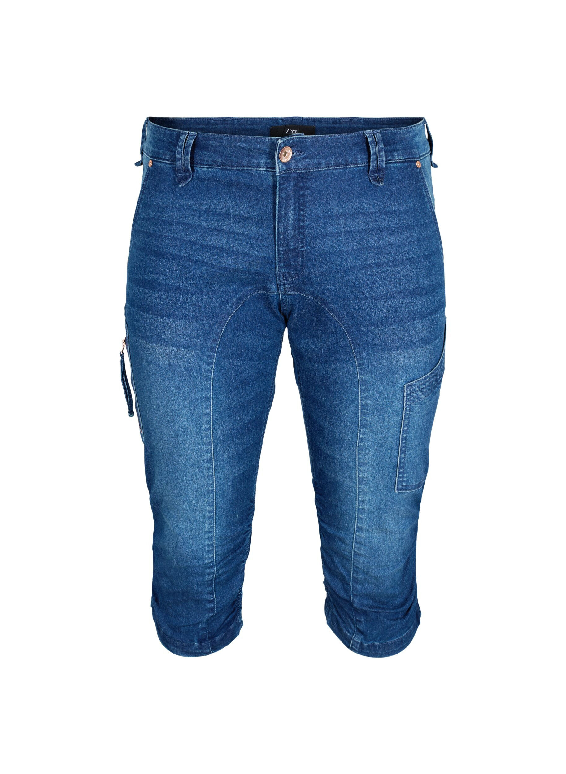 Slim fit capri jeans with pockets