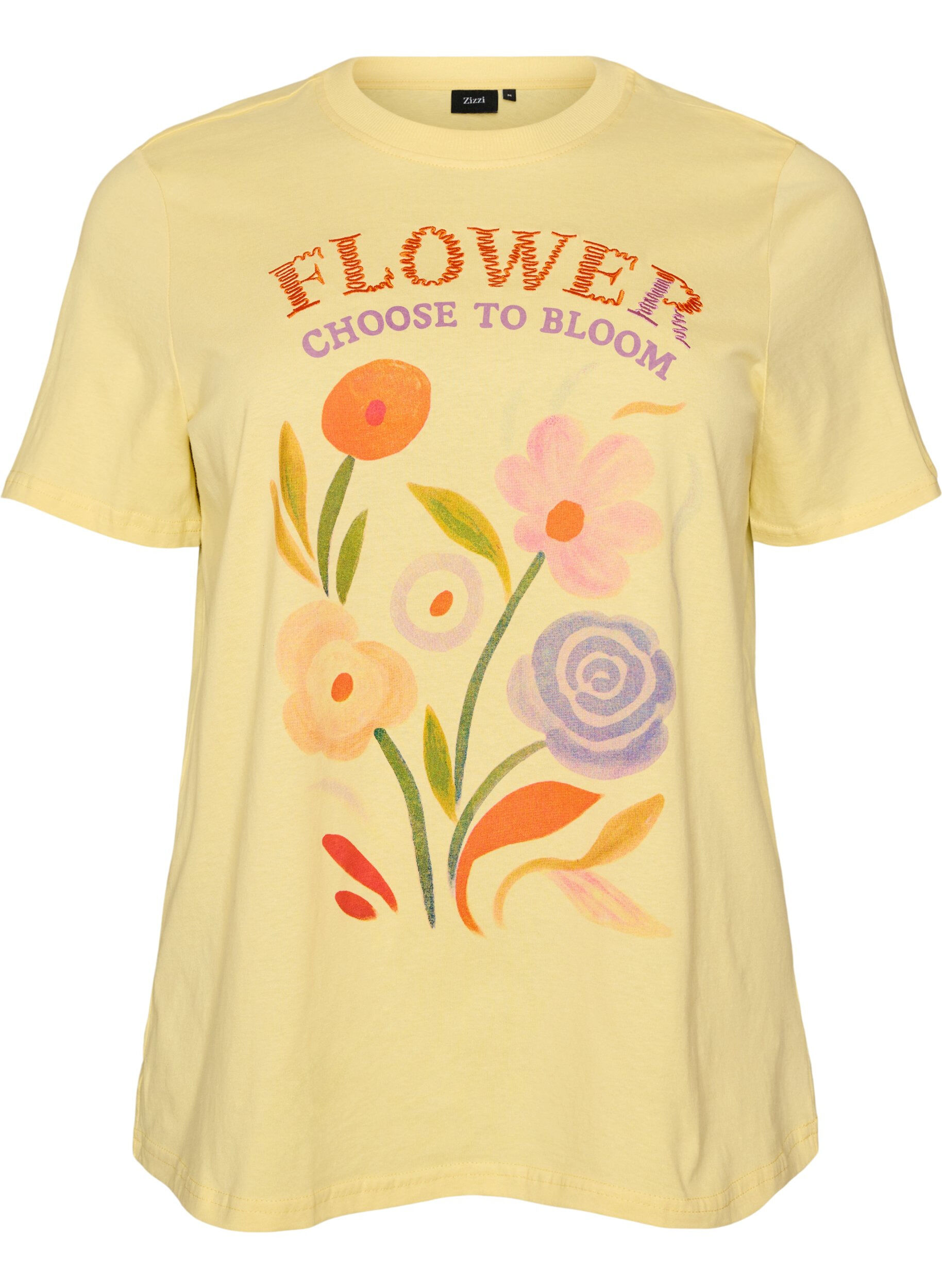 Cotton T-shirt with print