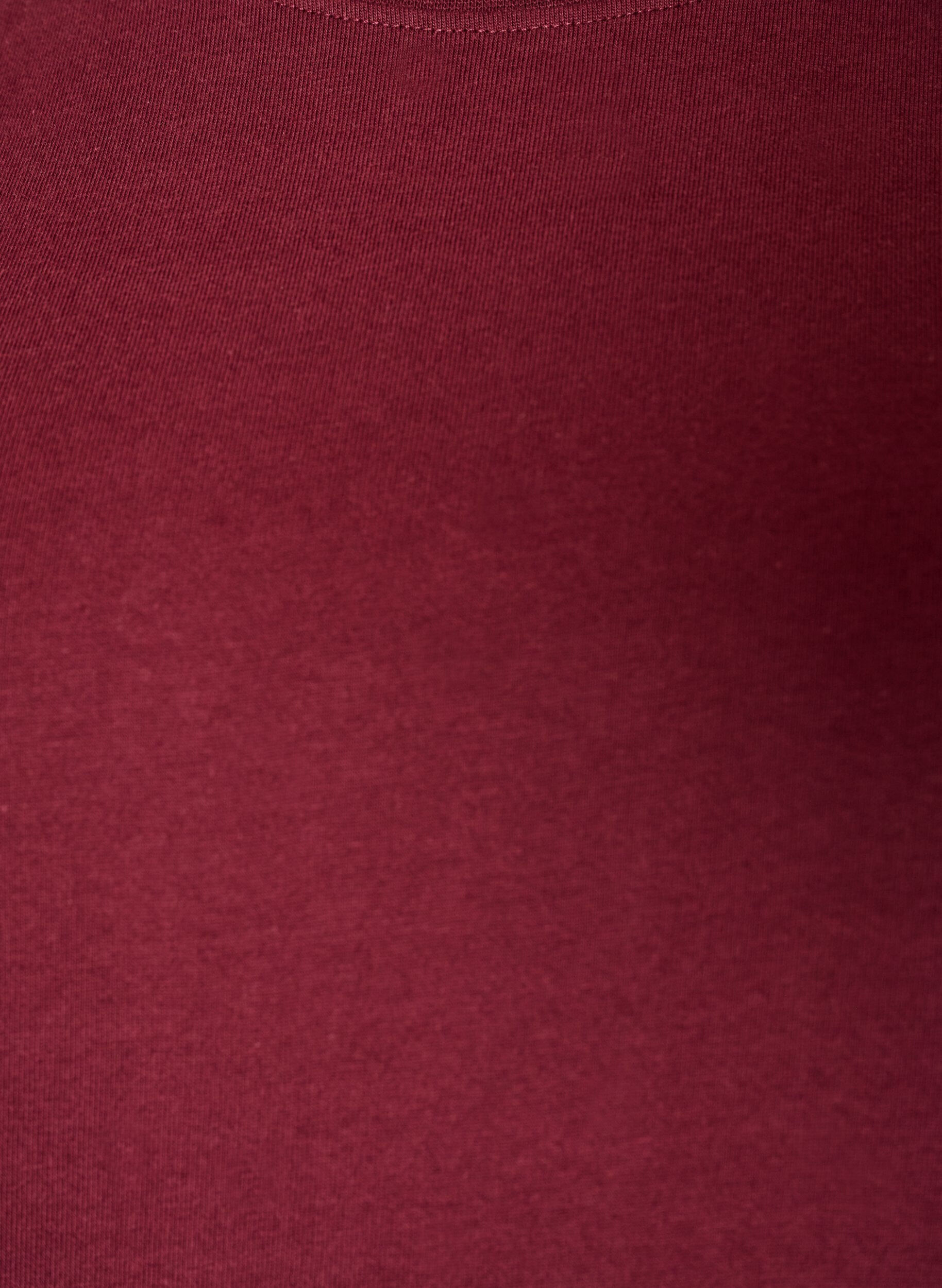 Zizzifashion Boxy cotton T-shirt, Red, Packshot image number 2
