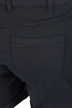 Regular fit cotton shorts, Black, Packshot image number 3