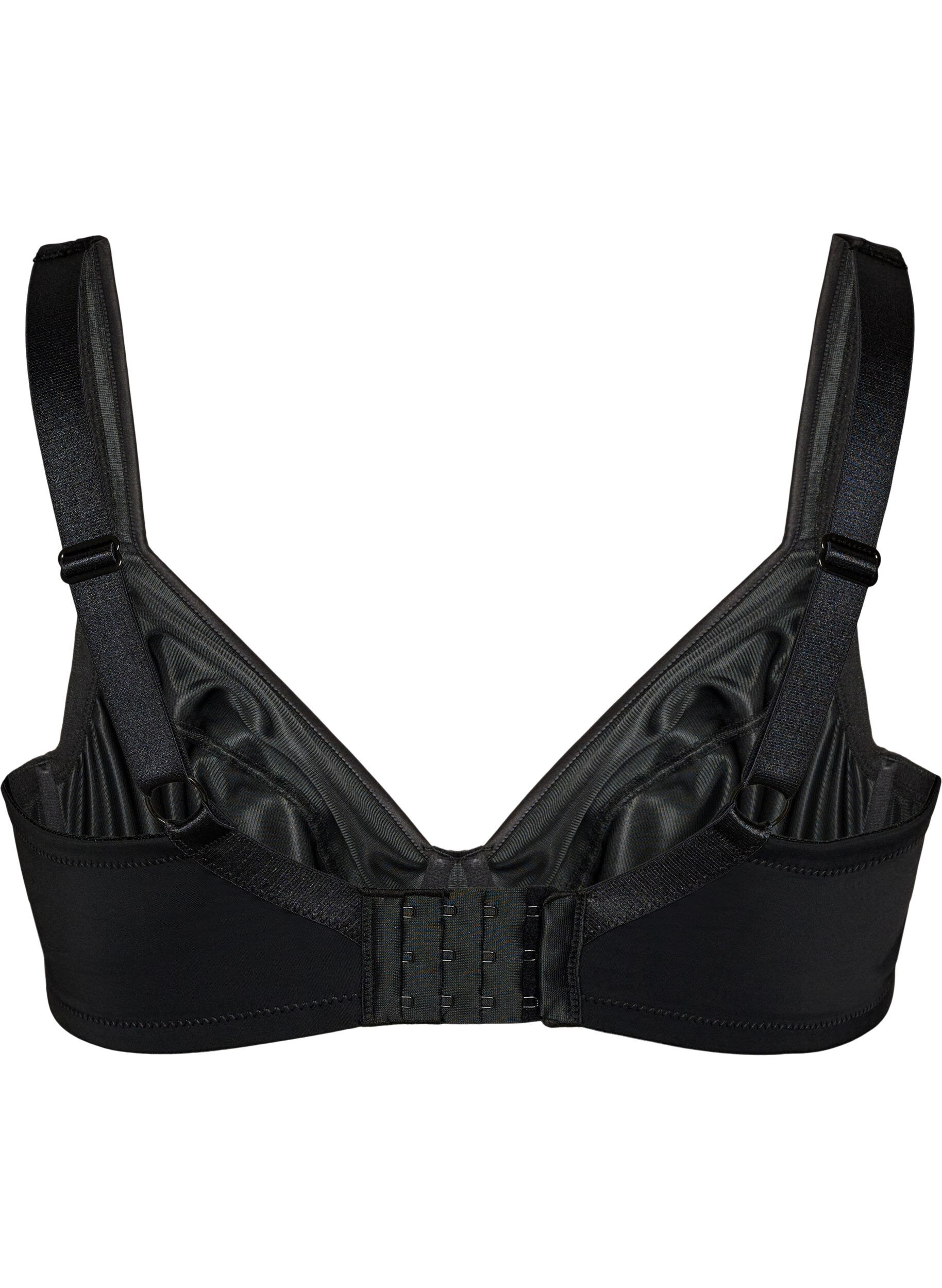 Zizzifashion High support bra with moulded cups, Black, Packshot image number 1