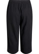 Cropped trousers in linen and viscose, Black, Packshot image number 1
