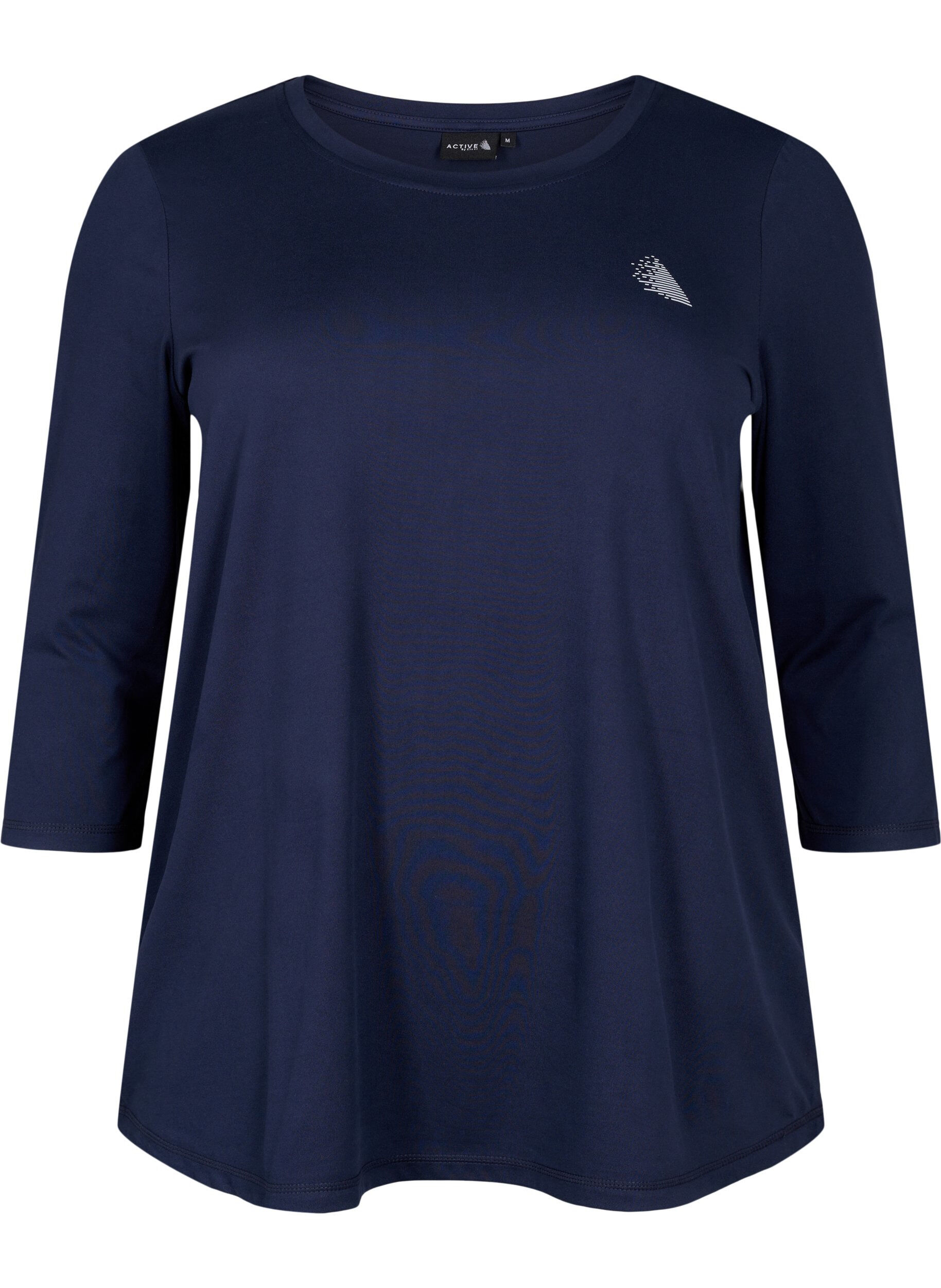 Zizzifashion Workout top with 3/4 sleeves, Blue, Packshot image number 0