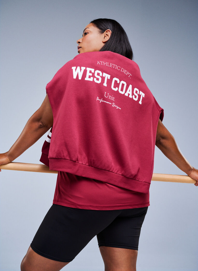 Solid-coloured training T-shirt, Red, Image