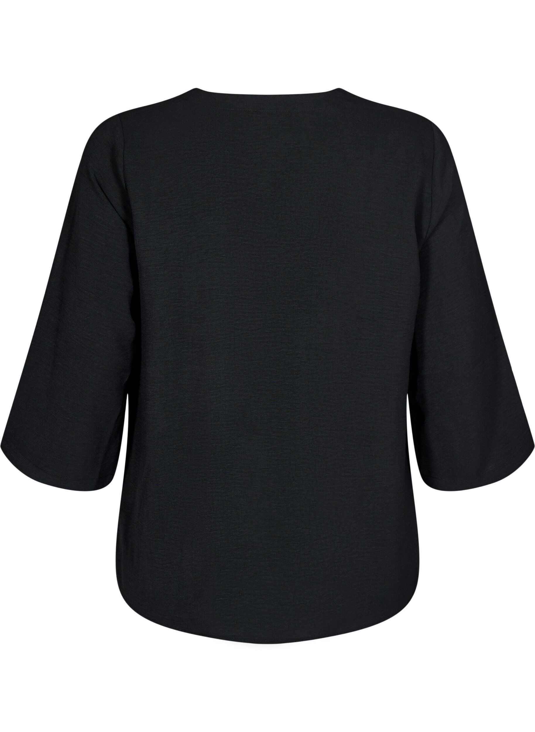 Zizzifashion FLASH - Blouse with 3/4 sleeves, Black, Packshot image number 1