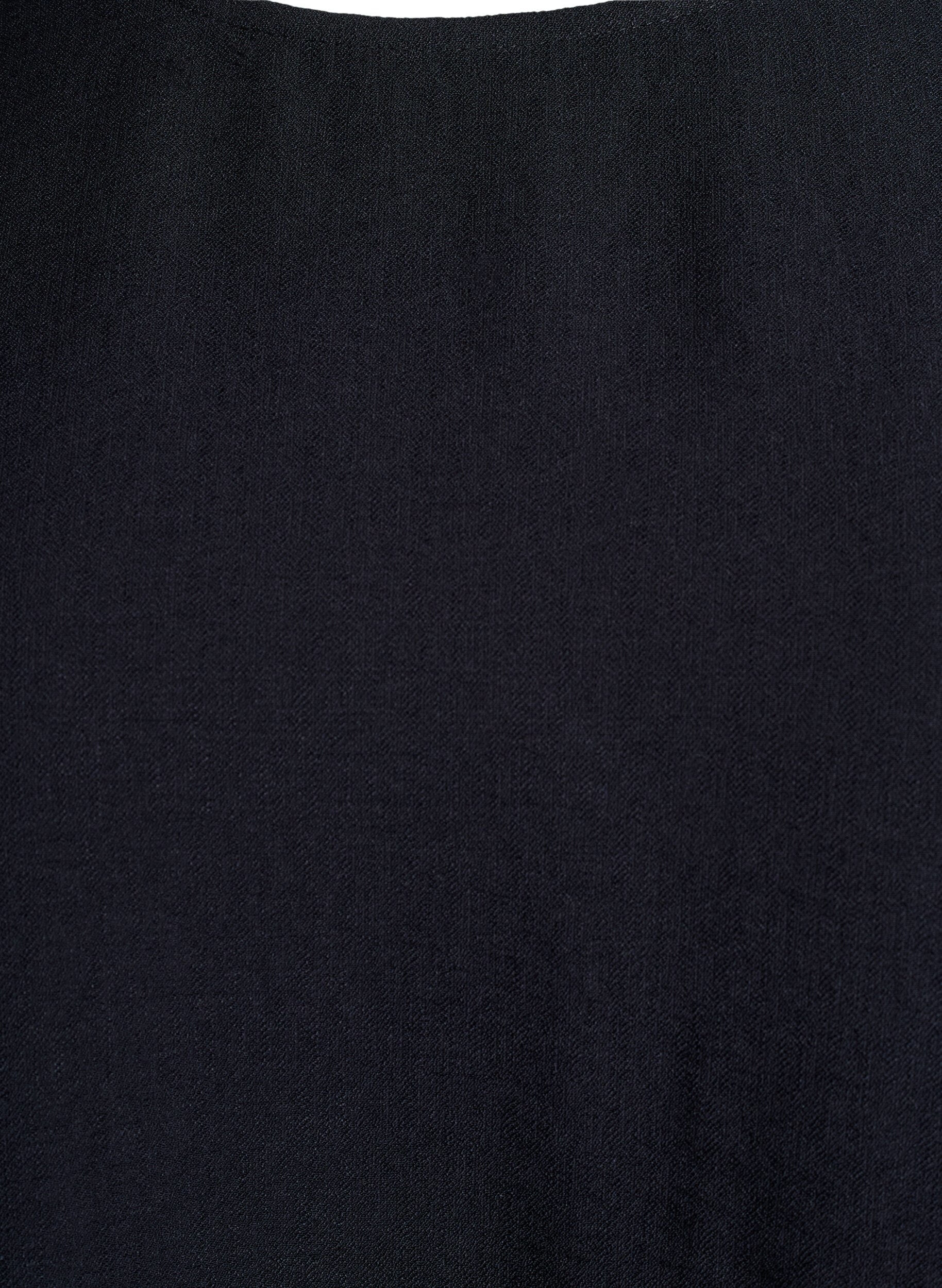 Zizzifashion Viscose blouse with 1/2 sleeves, Black, Packshot image number 2