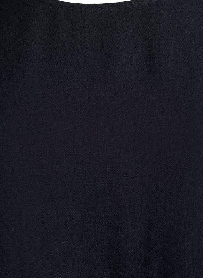 Viscose blouse with 1/2 sleeves, Black, Packshot image number 2