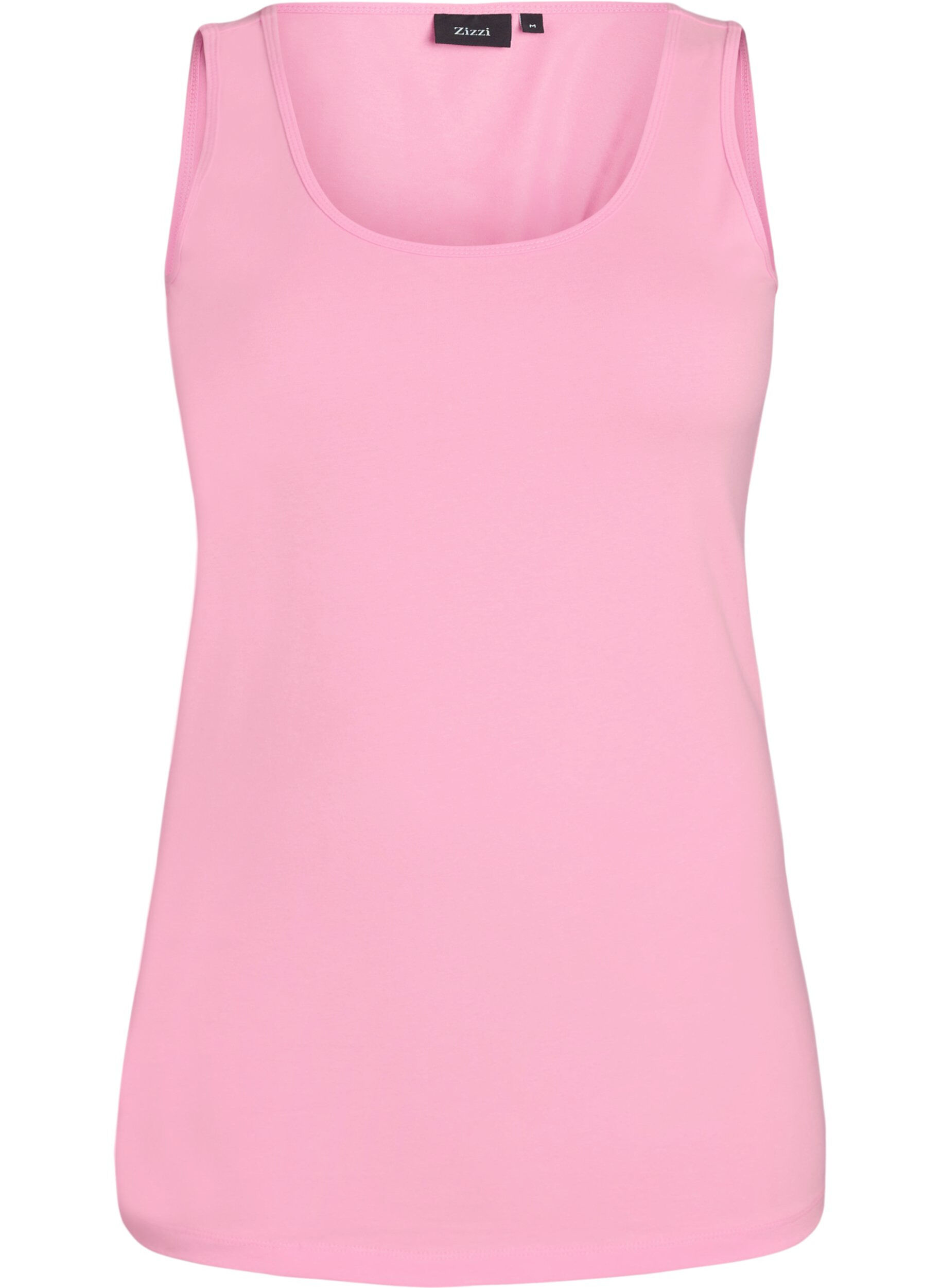 Solid color basic top in cotton