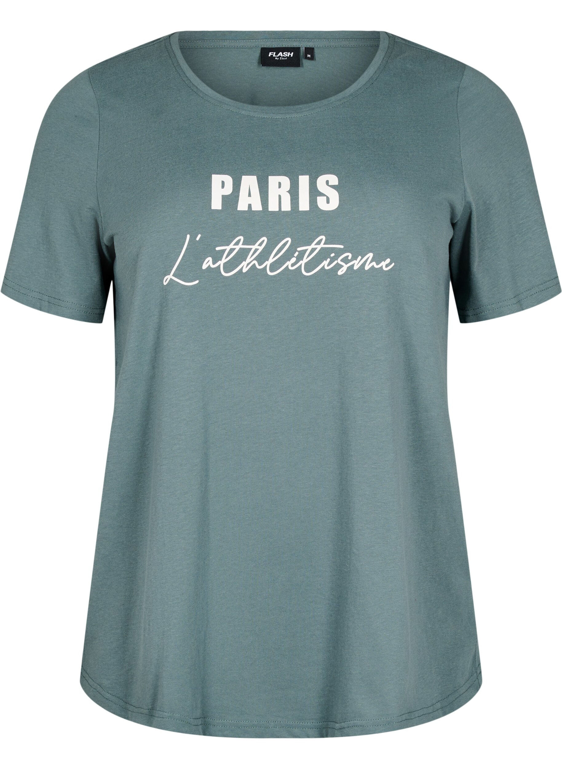 Zizzifashion FLASH - T-shirt with motif, Green, Packshot image number 0