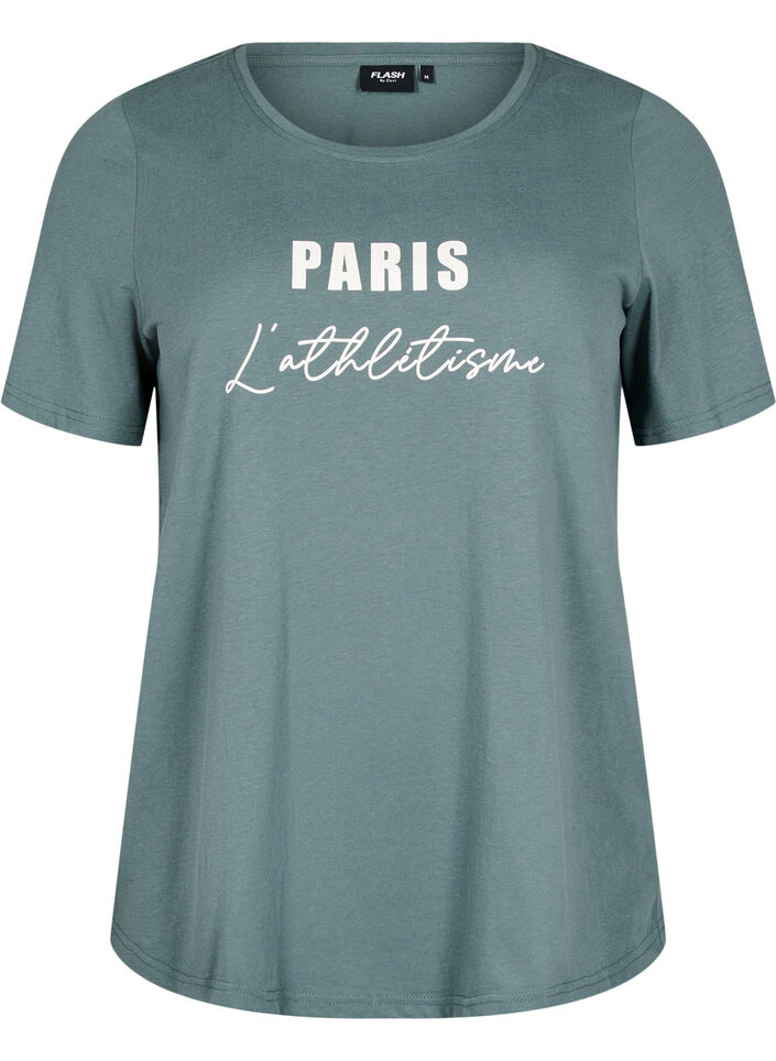 FLASH - T-shirt with motif, Green, Packshot image number 0