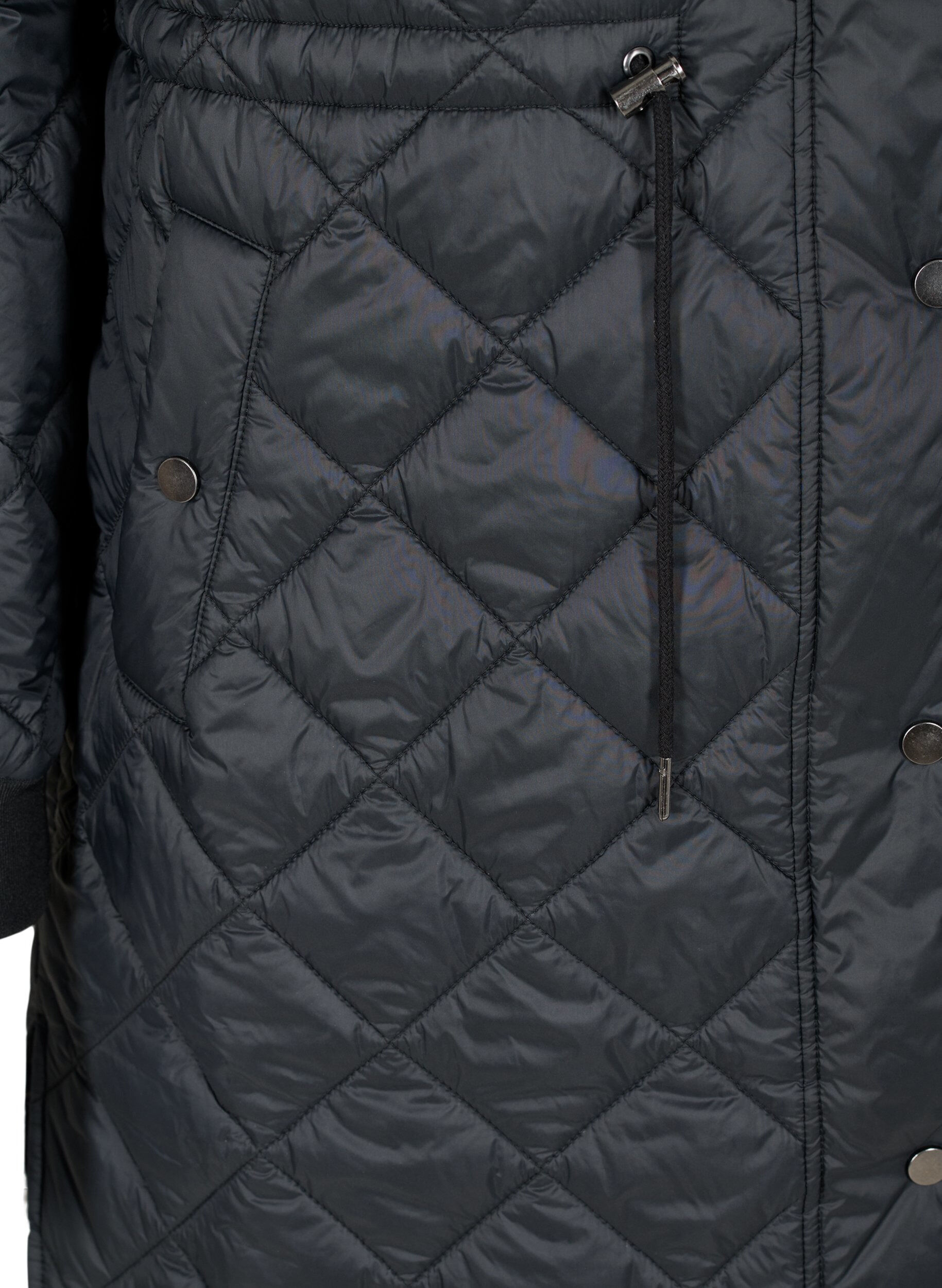 Zizzifashion Quilted lightweight jacket with hood, Black, Packshot image number 3