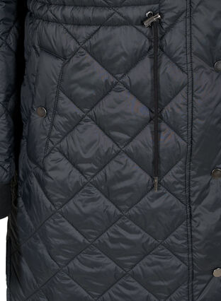 Quilted lightweight jacket with hood, Black, Packshot image number 3