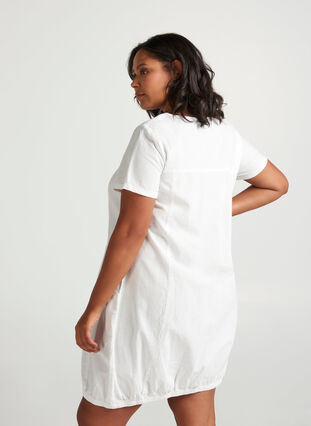 Dress with pockets, Bright White, Model image number 1