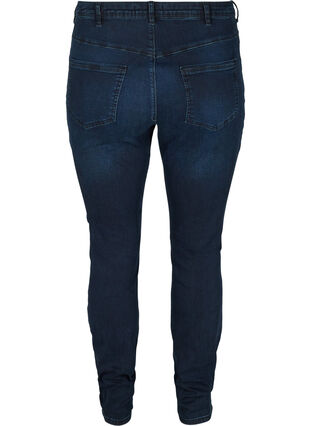 Super slim Amy jeans with high waist, Dark blue denim, Packshot image number 1