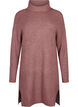 Knitted dress with turtleneck, Red, Packshot image number 0