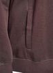 Sweatshirt with high collar and pockets, Brown, Packshot image number 3