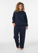 Sweatshirt with text print, Blue, Model image number 1