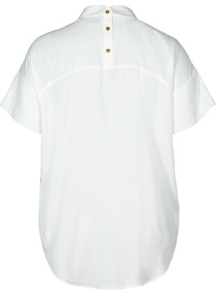 Short-sleeved, viscose mix shirt, Snow White, Packshot image number 1