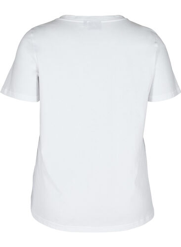 T-shirt with print, Bright White TRAVEL, Packshot image number 1