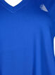 Loose training t-shirt with v-neck, Blue, Packshot image number 2