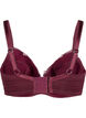 Padded bra with floral embroidery, Dark Bordeaux, Packshot image number 1