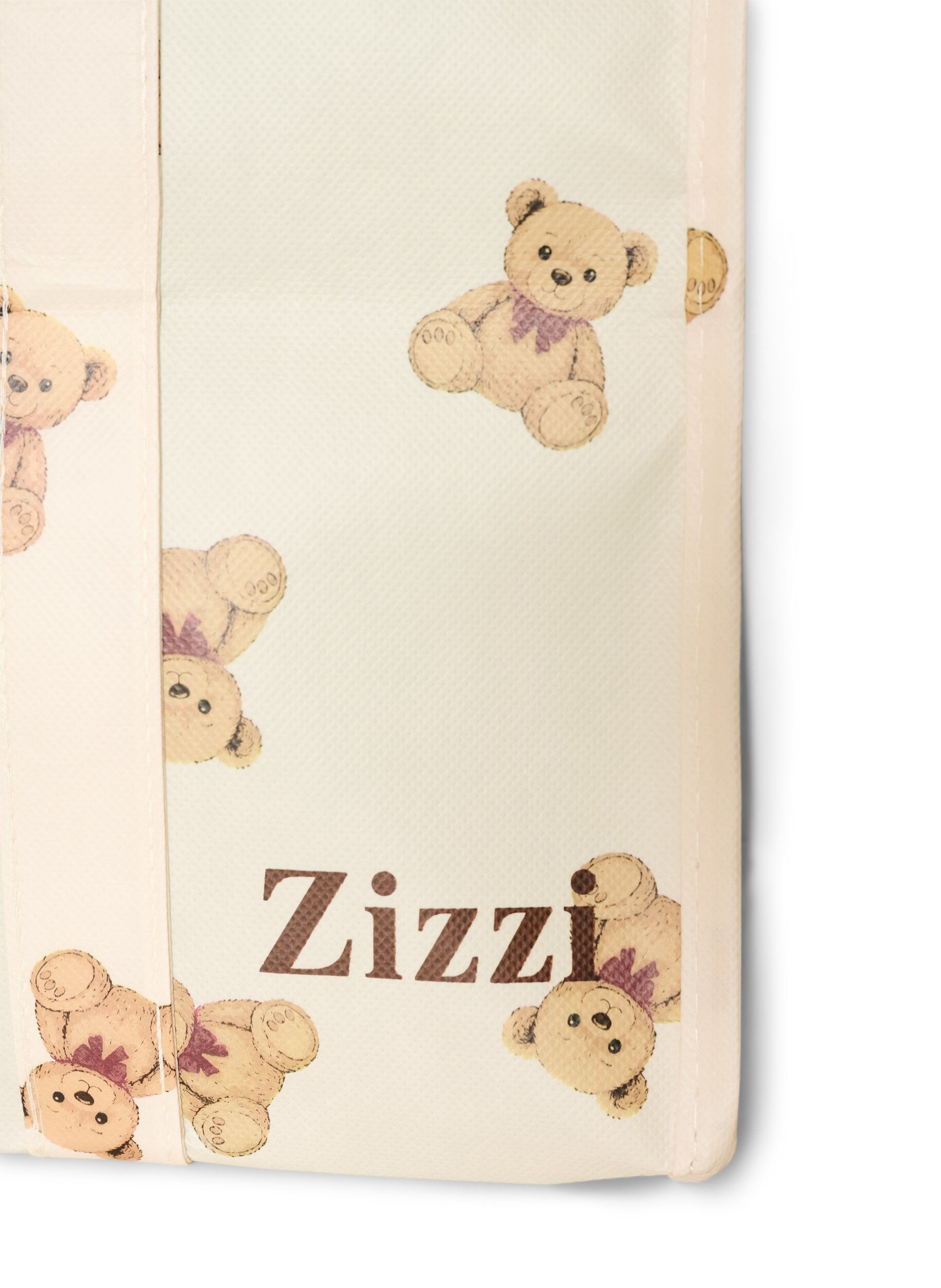 ZizzifashionShopping bag with zipper, Beige, Packshot image number 2