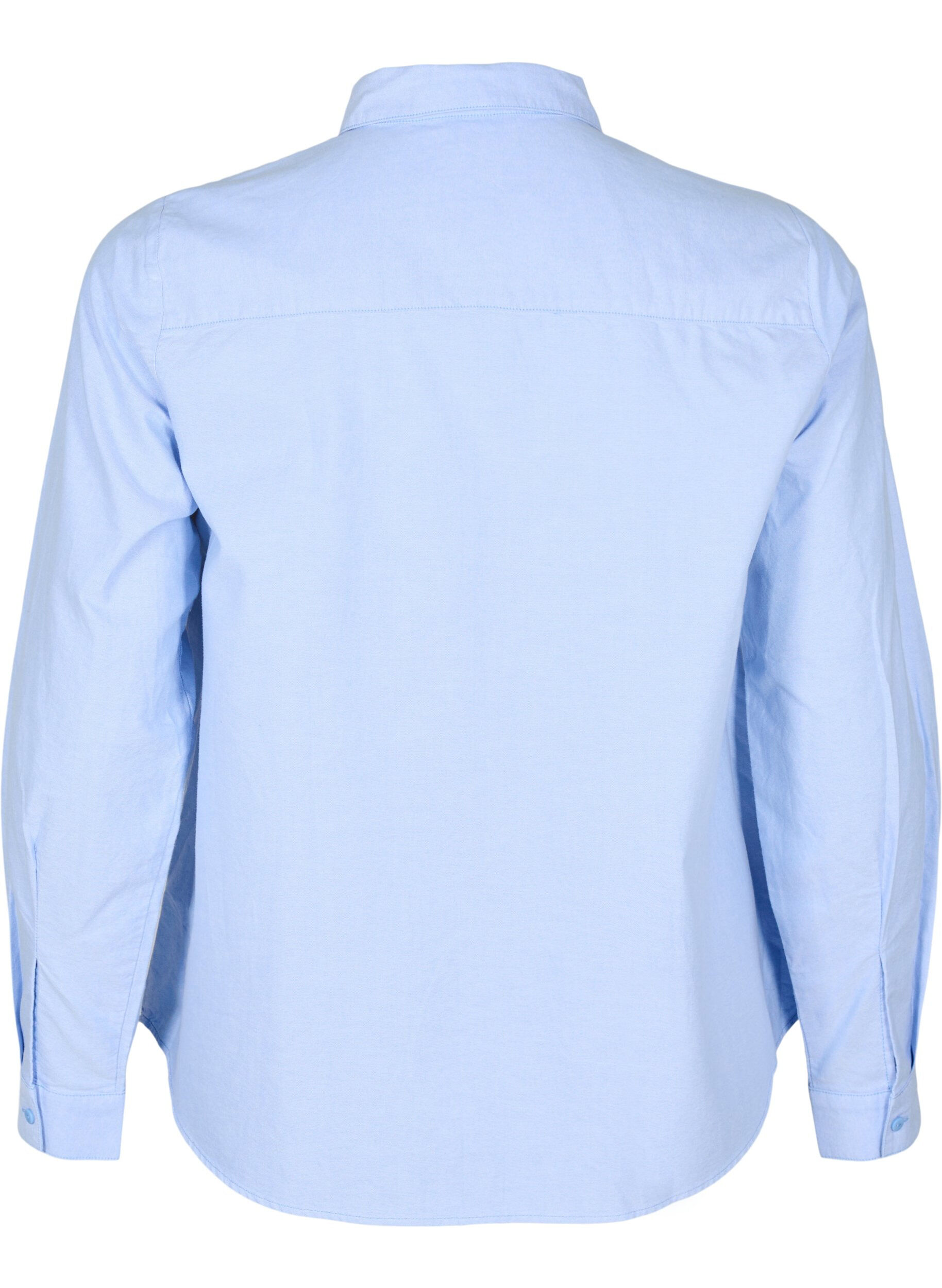 Zizzifashion Long-sleeved cotton shirt, Light Blue, Packshot image number 1