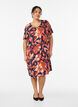 Viscose A-line dress, Orange, Model image number 1