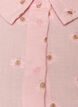 Shirt dress in cotton muslin with embroidered motifs, Rose, Packshot image number 2