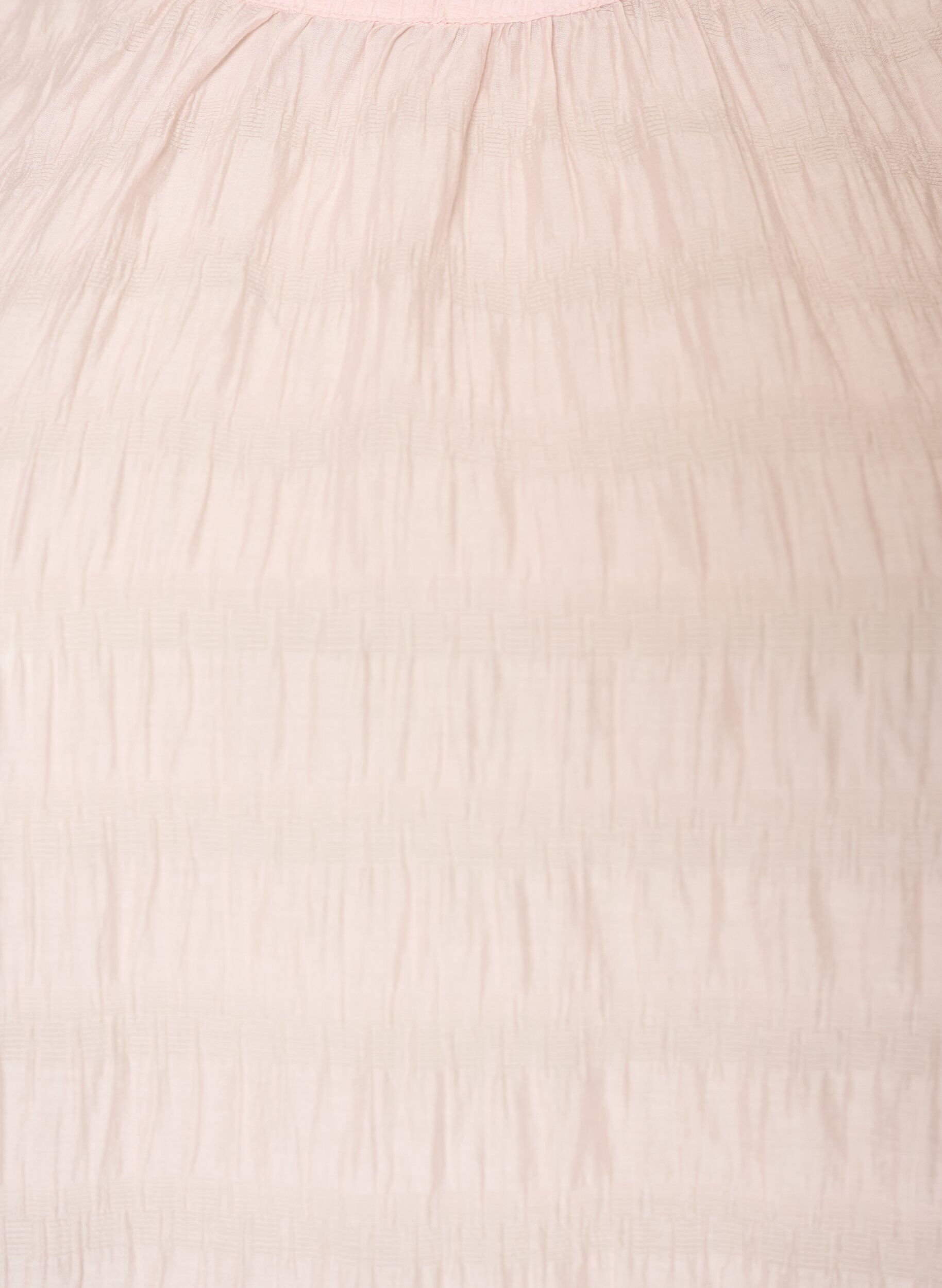 Zizzifashion Sleeveless blouse with texture and ruffles, Rose, Packshot image number 2