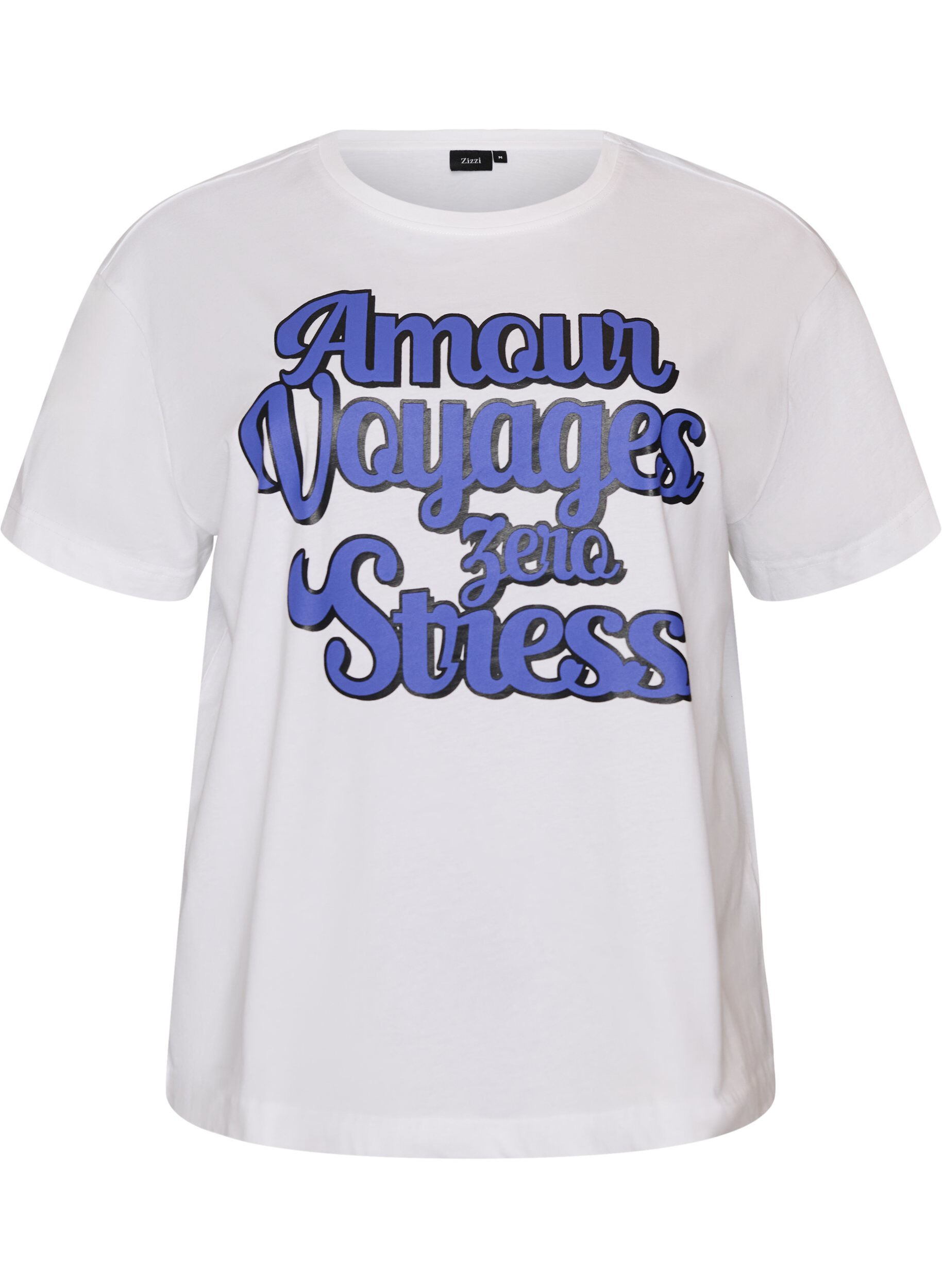 100% cotton T-shirt with short sleeves and print