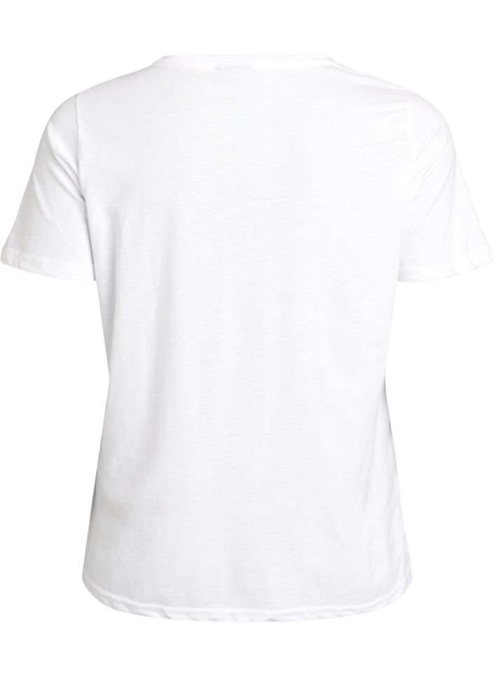 FLASH - T-shirt with motif, White, Packshot image number 1