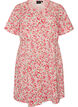 Short cotton dress with floral print, Red, Packshot image number 0