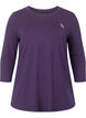 Workout top with 3/4 sleeves, Purple, Packshot image number 0