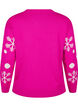 Christmas jumper with a round neck, Pink Glow Comb, Packshot image number 1