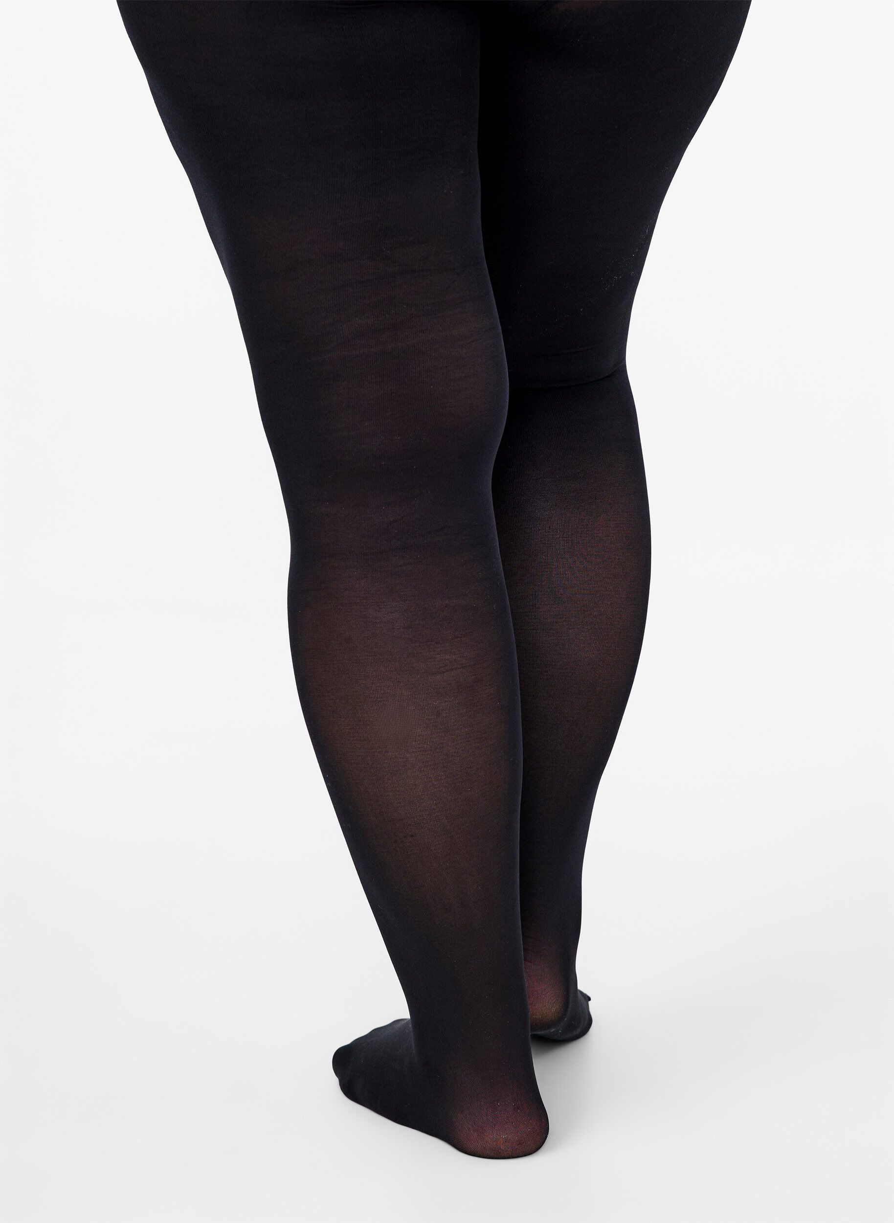 Zizzifashion 2-pack tights in 100 denier, Black, Model image number 2