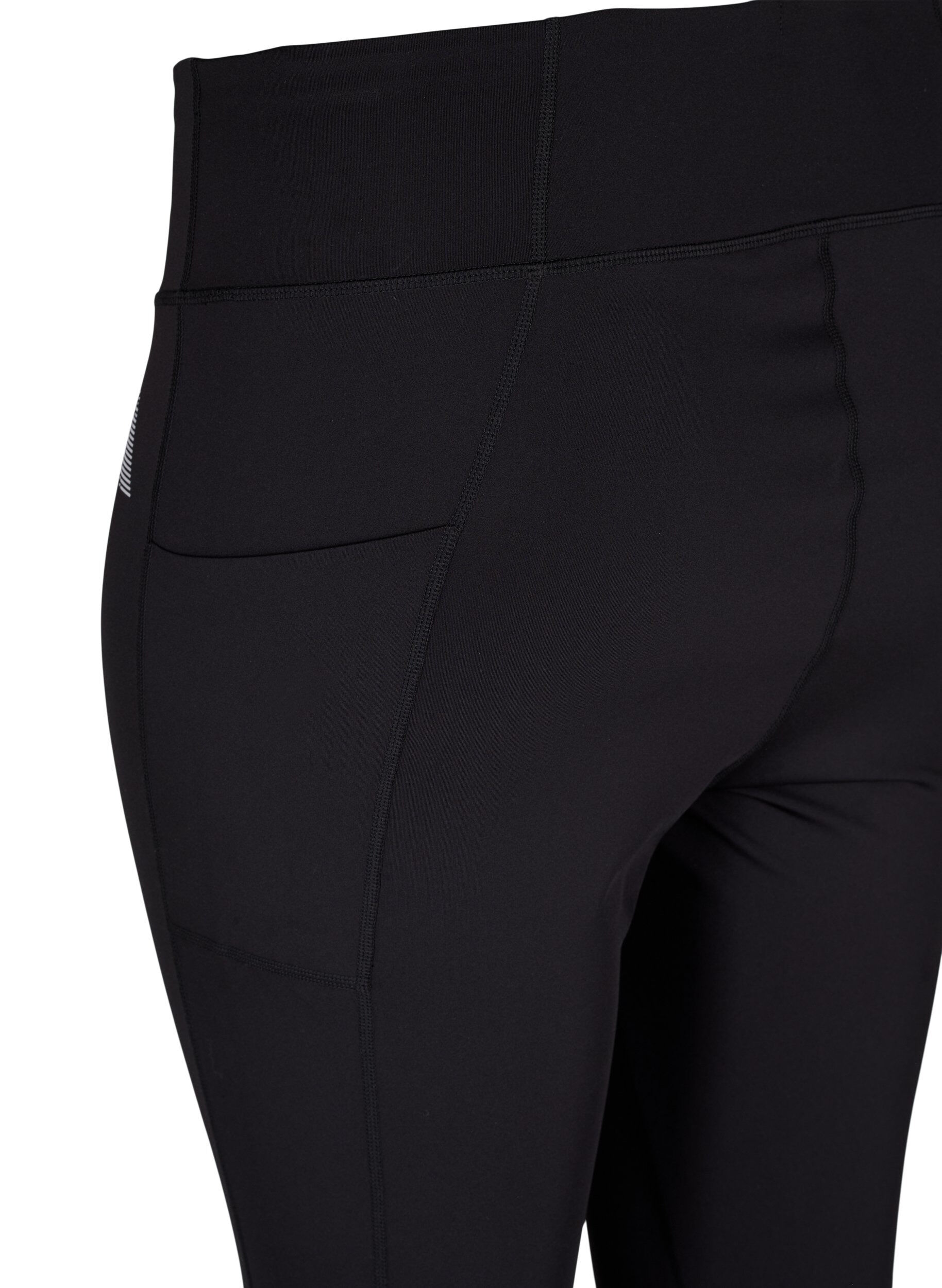 Zizzifashion CORE, POCKET TIGHTS - Workout Leggings with side pocket, Black, Packshot image number 3